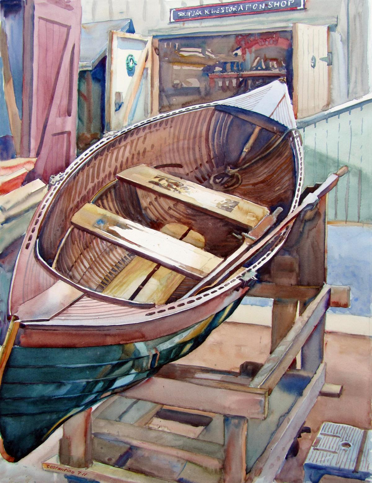 Bliss – en plein air watercolor landscape maritime painting by Frank Costantino Bliss - en plein air watercolor landscape maritime painting by Frank Costantino