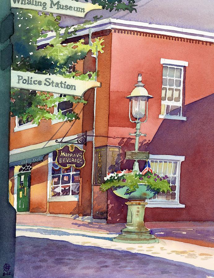 Island Icon – en plein air watercolor landscape building painting by Frank Costantino Island Icon - en plein air watercolor landscape building painting by Frank Costantino