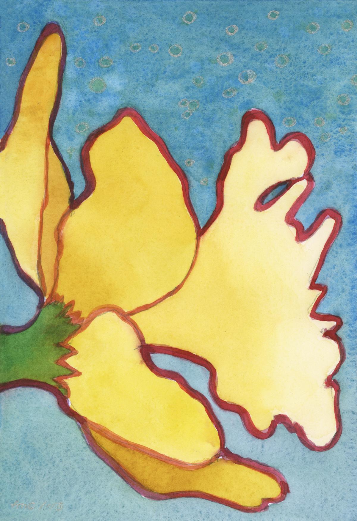 Jonquil’s Petals – watercolor floral painting by Frank Costantino Jonquil's Petals - watercolor floral painting by Frank Costantino