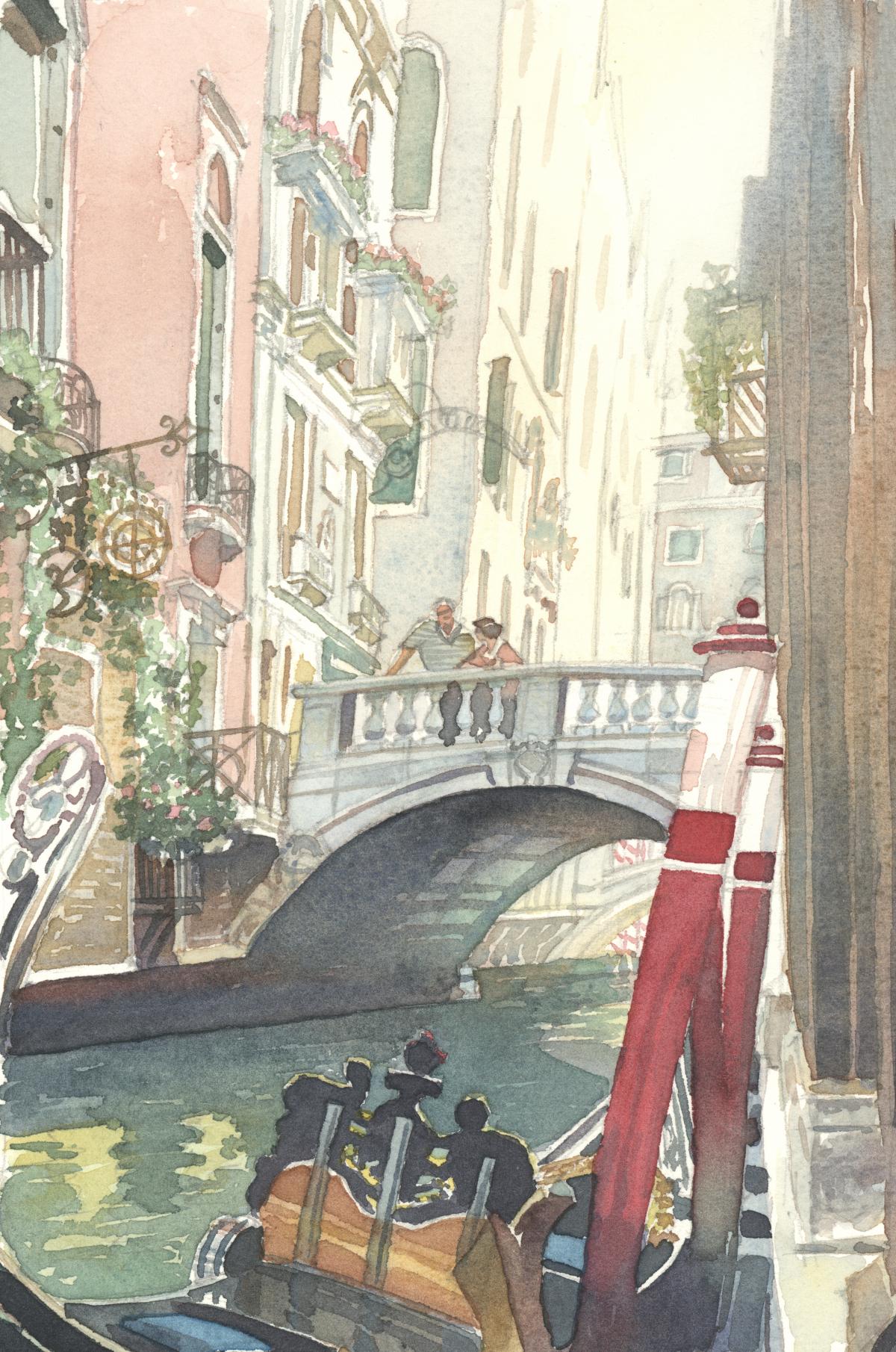 Light, Love, Allure of Venice – watercolor landscape painting of venice italy by Frank Costantino Light, Love, Allure of Venice - watercolor landscape painting of venice italy by Frank Costantino
