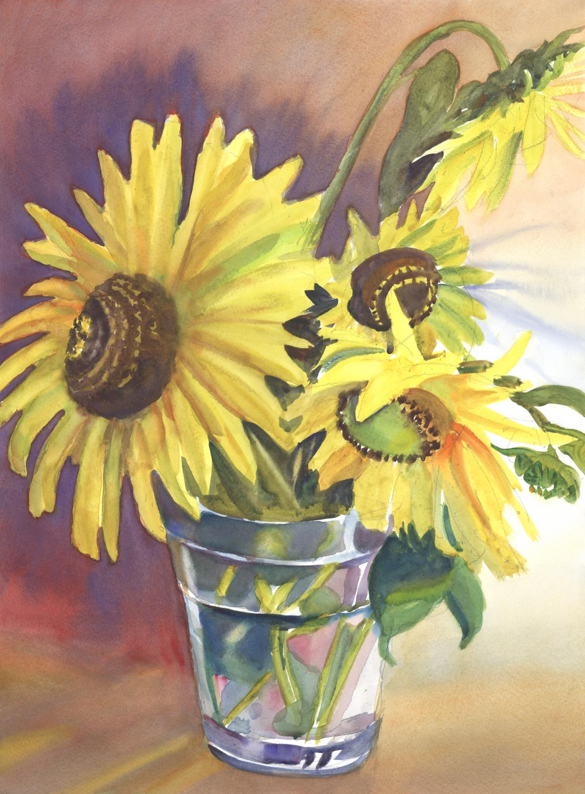 Sol’s Blossoms – watercolor floral painting by Frank Costantino Sol's Blossoms - watercolor floral painting by Frank Costantino